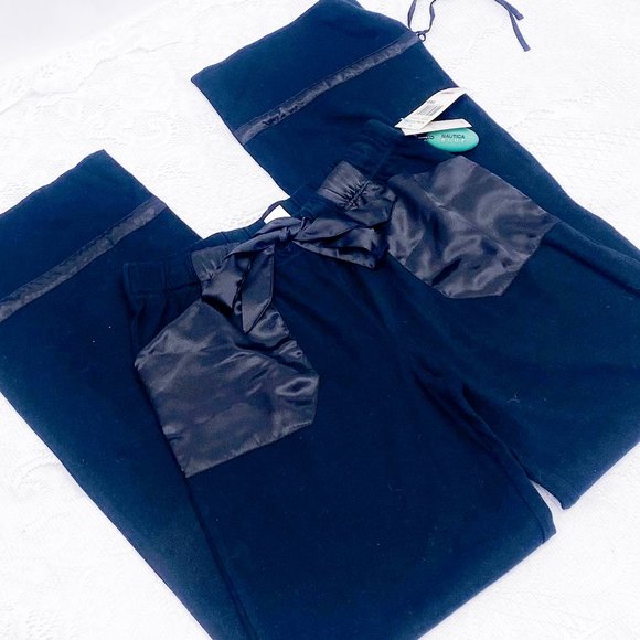 NEW Women's Satin PJ Pants Nautica Blue Brand Sleepwear DrawString Sweatpants - Picture 3 of 11